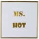 A & B Home 4-Piece Gold/White Mr. and Ms. Wall Art Set-2