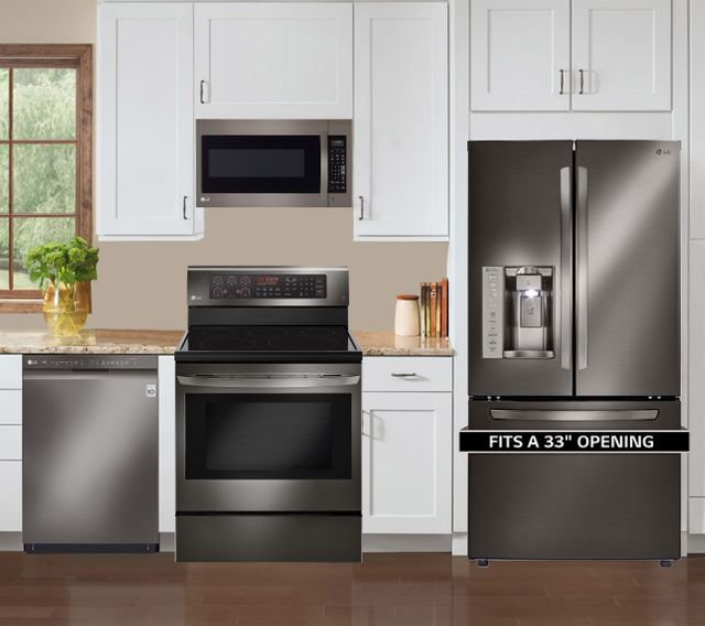 Lg 4 Piece Package With French Door Refrigerator Package18 Big