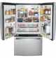 GE® GNE27JYMFS 36 in. 27.0 Cu. Ft. Fingerprint Resistant Stainless Steel French Door Refrigerator-2
