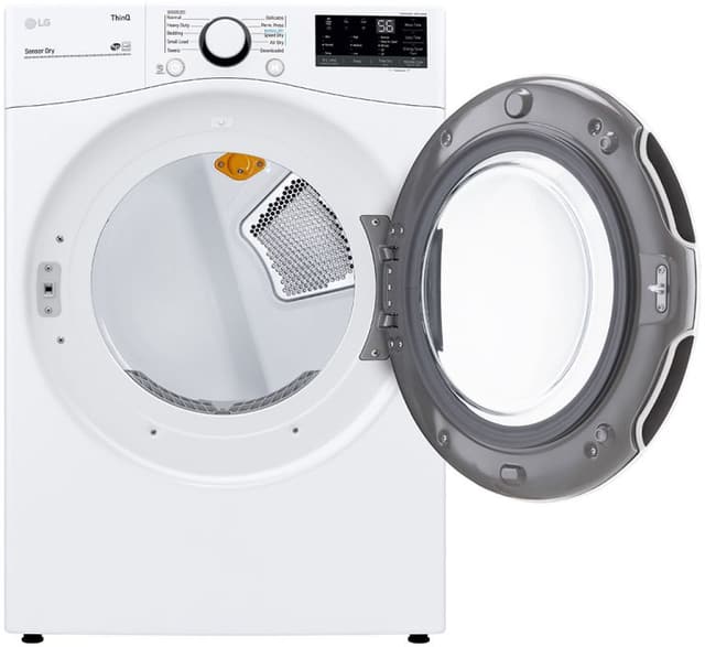 LG 7.4 Cu. Ft. White Front Load Electric Dryer-4