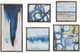 Olliix by Madison Park Natural Set of 5 Blue Bliss Gallery Art Pieces-0