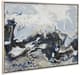 A & B Home Blue/White Cerulean Seas Framed Hand-Painted Wall Art-1