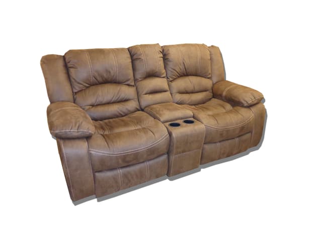 Cheers Reclining Console Loveseat-0