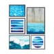 Olliix by Madison Park Water Tide 5 Pieces Blue Gallery Art Set-0
