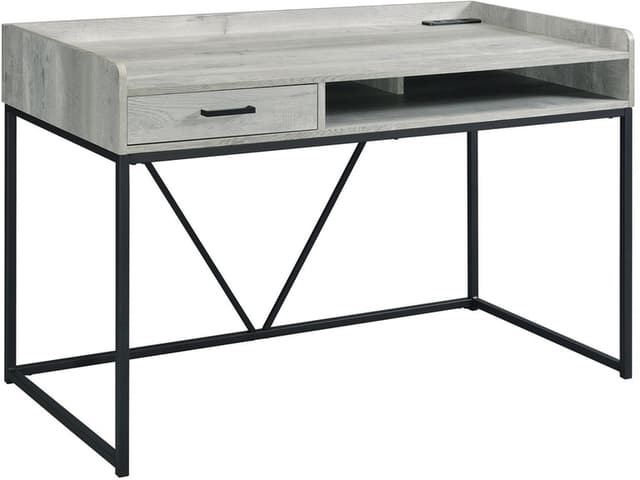 Elements International Gray Preston Desk-0