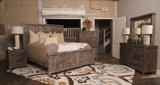 Vintage Furniture 4 Piece Barnwood Queen Bedroom Set F Vintage Furniture 4 Piece