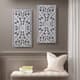 Olliix by Madison Park Botanical Panel 2 Piece White Carved Wall Decor Set-4