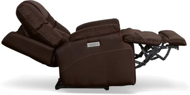 Flexsteel® Marley Dark Brown Power Recliner with Power Headrest-3