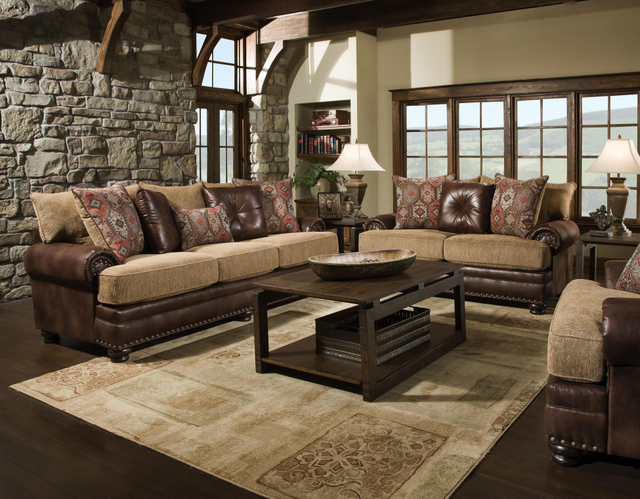 Albany Industries 8649 Yellowstone Chocolate Sofa-1