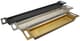 A & B Home Danny 3-Piece Black/Gold/Silver Slim Tray Set-0