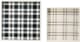 A & B Home 2-Piece Beige/Black/White Square Decorative Trays-0