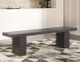 Steve Silver Co.® Mila Washed Grey Dining Room Group with FREE Bench-MI500TT+TB+2XS+2XA+BNT+BNB-3