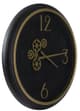 A & B Home Black Gear Clock-1