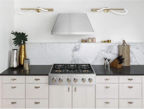 Monogram Statement Collection 36" Stainless Steel Natural Gas Rangetop Kitchen Featuring a Monogram Statement Collection 36" Stainless Steel Natural Gas Rangetop