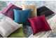 Surya Solid Pleated Aqua 22"x22" Pillow Shell with Polyester Insert-2