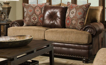 Albany Industries 8649 Yellowstone Chocolate Loveseat-0