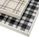 A & B Home 2-Piece Beige/Black/White Square Decorative Trays-2