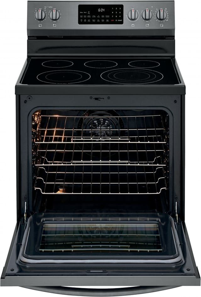 Frigidaire Gallery® 30" Black Stainless Steel Free Standing Electric Range with Air Fry-1