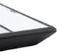 A & B Home Black/Clear Mirrored Wood Tray-4