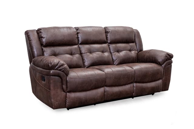 Cheers Ridgemont Double Reclining Leather Sofa-0