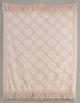 Olliix by Madison Park Brianne Blush 100% Cotton Tufted Chenille Lightweight Throw With Fringe Tassel-1