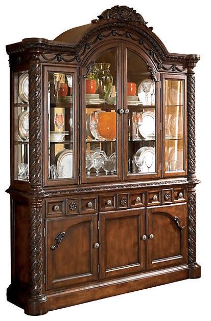 Millennium By Ashley North Shore Dark Brown Dining Room China