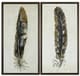 Olliix by Urban Habitat Gilded Feathers Yellow Printed Canvas with Gold Foil 2 Piece Set-0