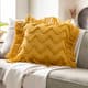 Surya Hylia Mustard 20"x20" Toss Pillow with Polyester Insert-4