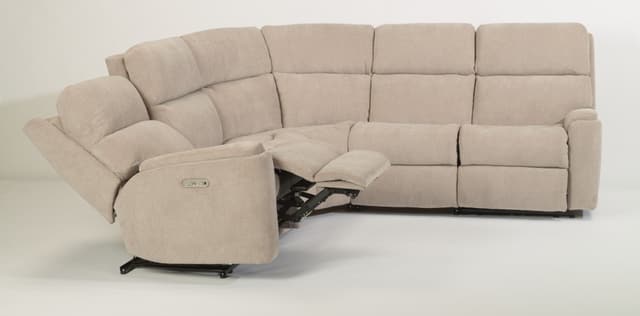 Flexsteel® Rio 5-Piece Power Headrest Reclining Sectional (no console)-3