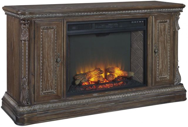 Signature Design By Ashley Charmond Brown Large Tv Stand With