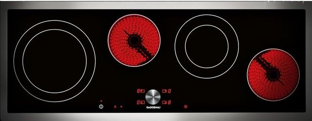 Gaggenau 36 Electric Cooktop Black Stainless Trim Ce490612 Abw