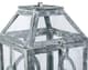 A & B Home Clear/Silver Distressed Lantern-3