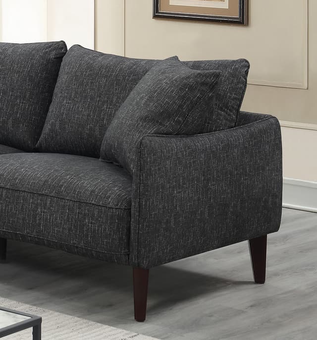 Porter International Designs Asher Charcoal 2 Piece Chaise Sectional-1