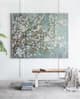 A & B Home 4-Piece Blue/Brown/White Cherry Blossom Canvas Print Set-5