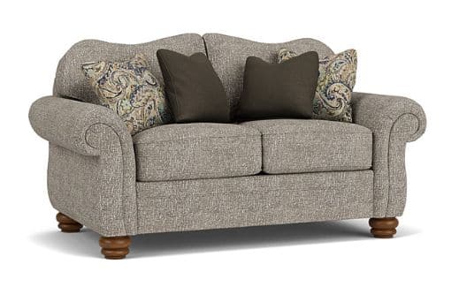 Flexsteel® Bexley One-Tone Fabric Loveseat with Nailhead Trim-0