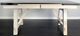 Bernards Winslow Farmhouse Rustic Cherry Dining Table with Off-White Base-0