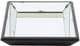A & B Home Black/Clear Mirrored Wood Tray-2