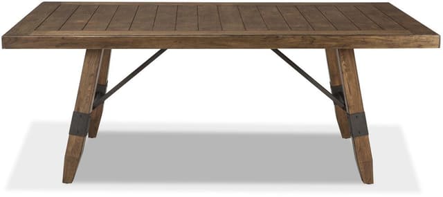Intercon River Weathered Saddle Trestle Table 7 Piece Dining Set-1