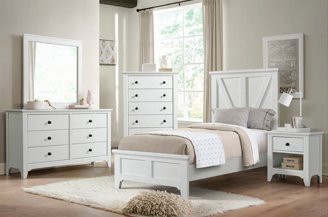 Intercon Tahoe Youth Sea Shell Twin Panel Bed-1