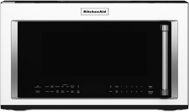 Kitchenaid 1 9 Cu Ft White Over The Range Microwave Hood