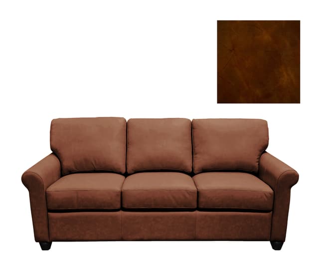 Omnia Leather Club Cognac Leather Sofa-0