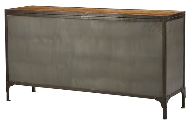 Jaipur Furniture Industrial 4 Door Plasma Media Console-3