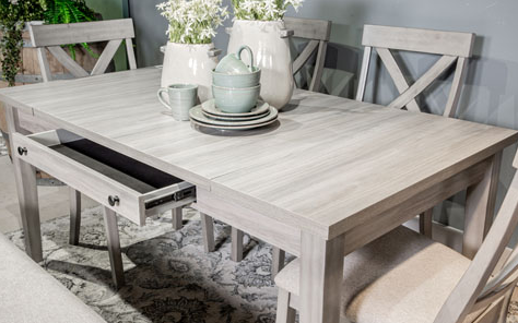 Signature Design by Ashley® Parellen Grey 6 Piece Dining Set-3