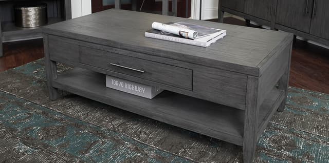 Aspenhome® Gray Cocktail Table-1
