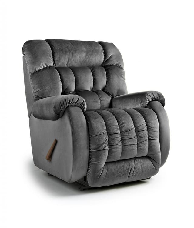 Best Home Furnishings® Rake Big Man's Space Saver® Navy Recliner-0