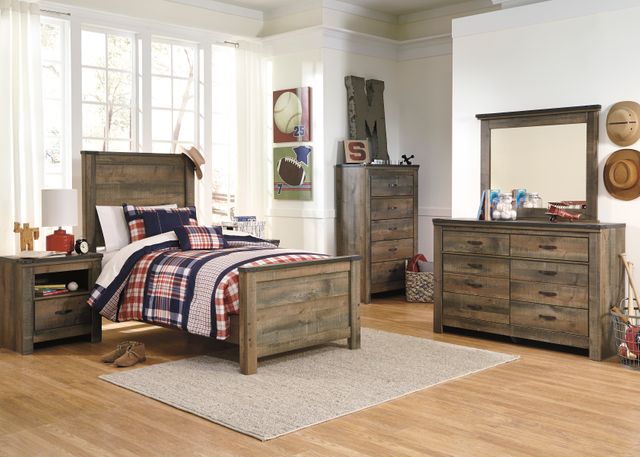 Signature Design By Ashley Trinell 3 Piece Brown Twin Bedroom Set B446 53 52 83 21 26