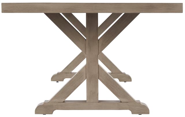 Signature Design by Ashley® Beachcroft Outdoor Beige Dining Table, 2 Side Chairs and 2 Arm Chairs-3