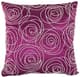 A & B Home Purple 18" Pearl Throw Pillow-0