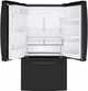 GE® 36" 22.1 Cu. Ft. Fingerprint Resistant Black Slate Counter Depth French Door Refrigerator-1