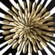 A & B Home Florentine Black/Gold Rectangular Flower Bloom Wall Decor-3